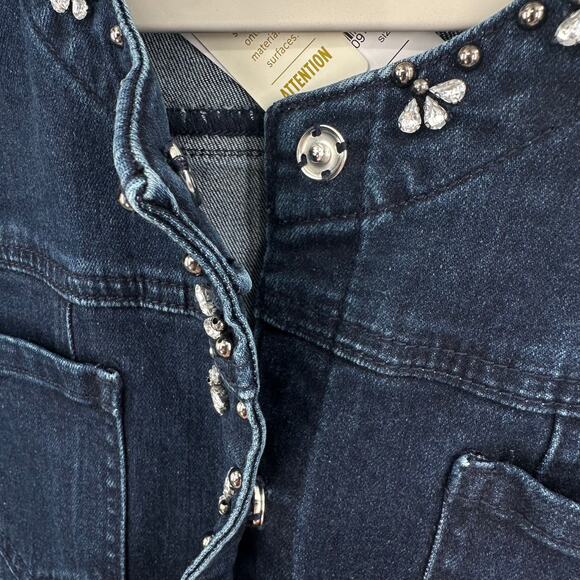 Laura Jewel Bead Embellished Denim Jacket Size 18 - Picture 5 of 9